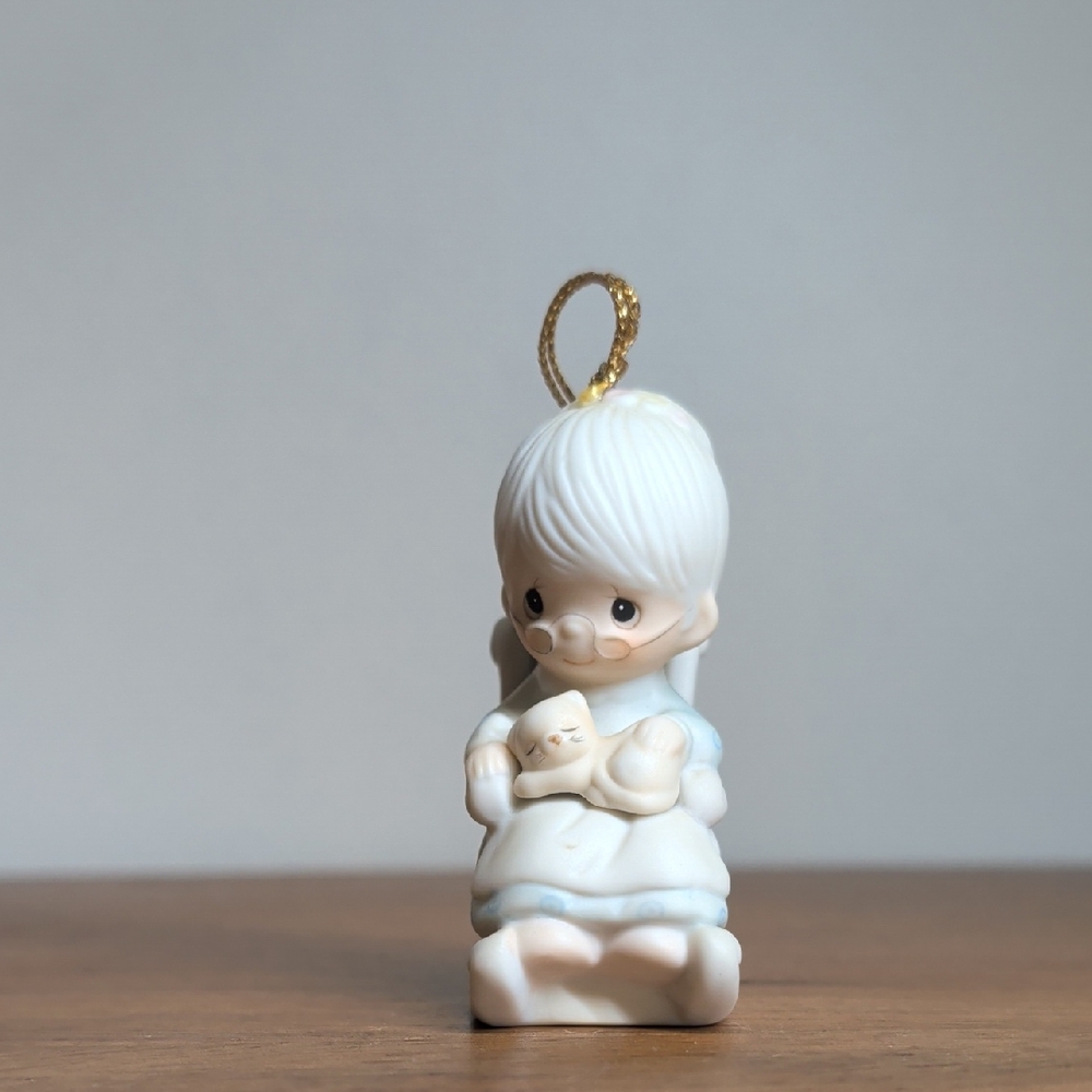 Precious Moments The Purr-fect Grandma Ornament 1983 Cat Lady